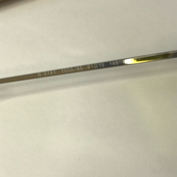 BURBERRY Blaine BE3141 1005 aviator sunglass gunmetal frame with yellow lenses. - Picture 13 of 15